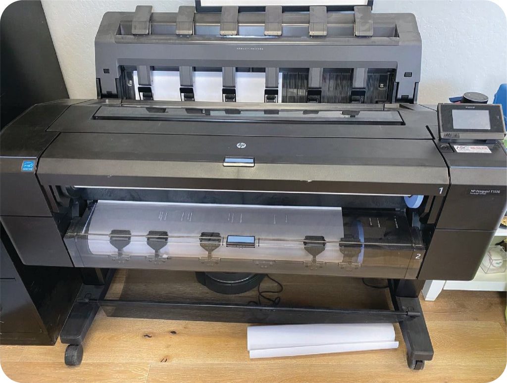 HP DesignJet T1500 PS 36-in Inkjet PostScript Printer Plotter for Architecture Engineering Blueprint